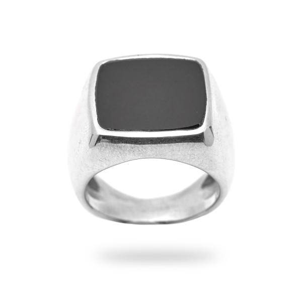 Bague onyx argent James